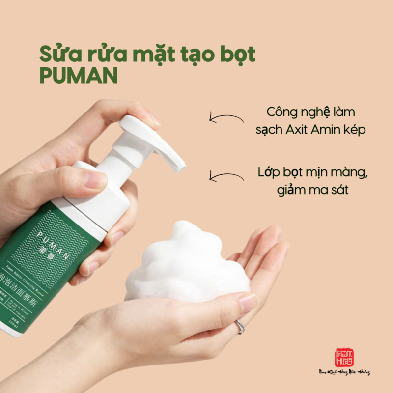 Sữa rửa mặt tạo bọt PUMAN