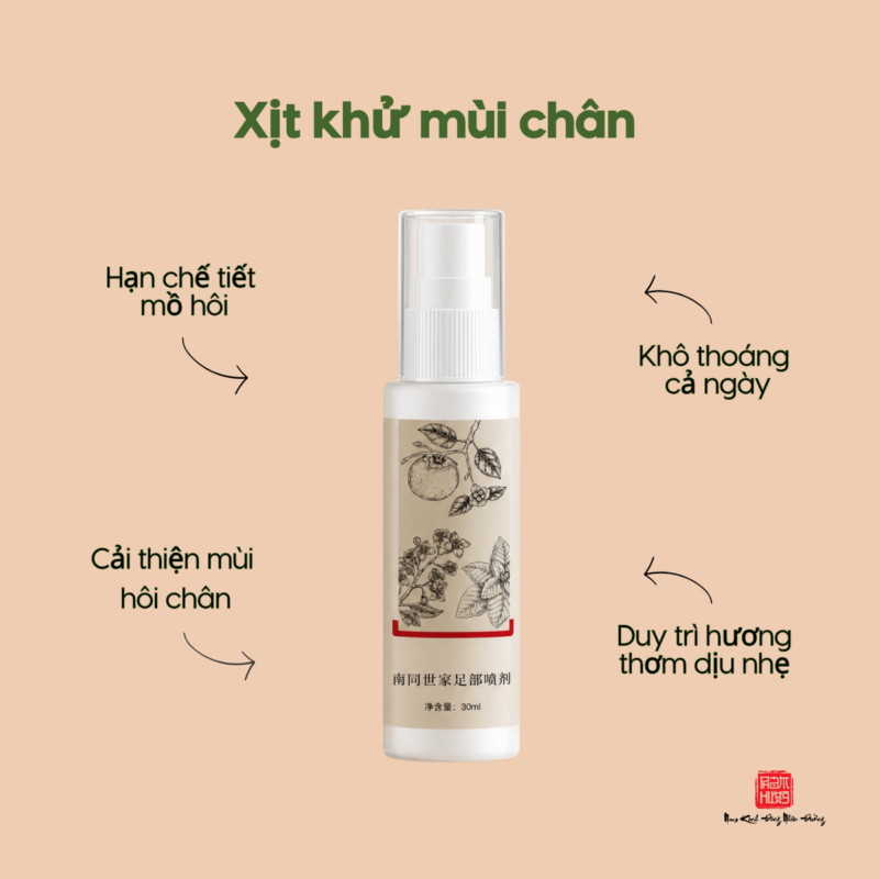 Xịt khử mùi chân Nam Đồng Thế Gia